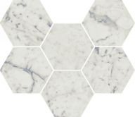 Плитка Италон Charme Extra Carara Mosaico Hexagon Cer